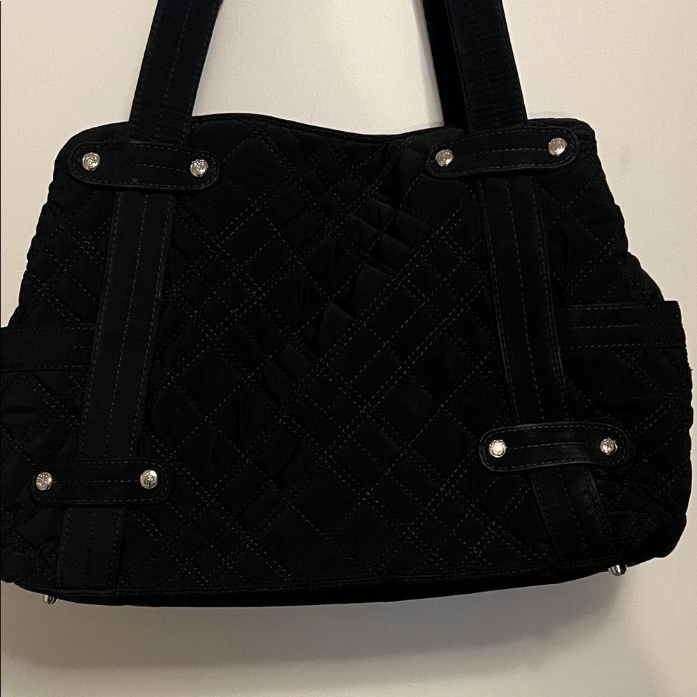 Vera Bradley Black Quilted Shoulder Bag - Picture 6 of 16